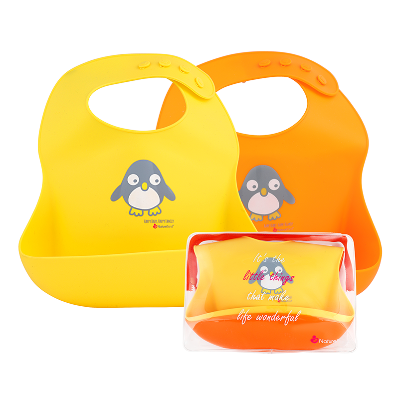 (新発売)防水シリコン製赤ちゃん用涎掛け